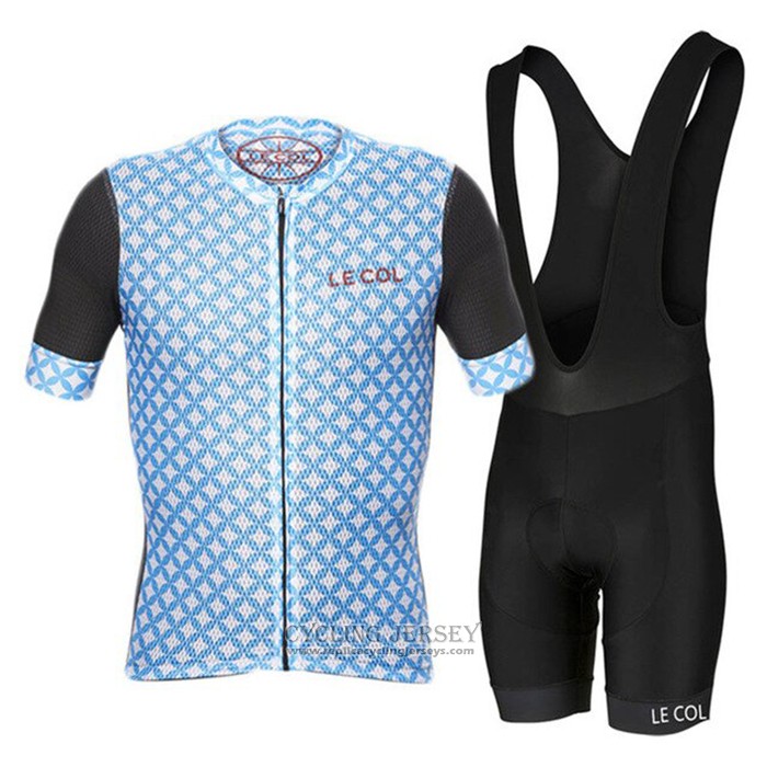 2021 Cycling Jersey Le Col Light Blue Short Sleeve And Bib Short